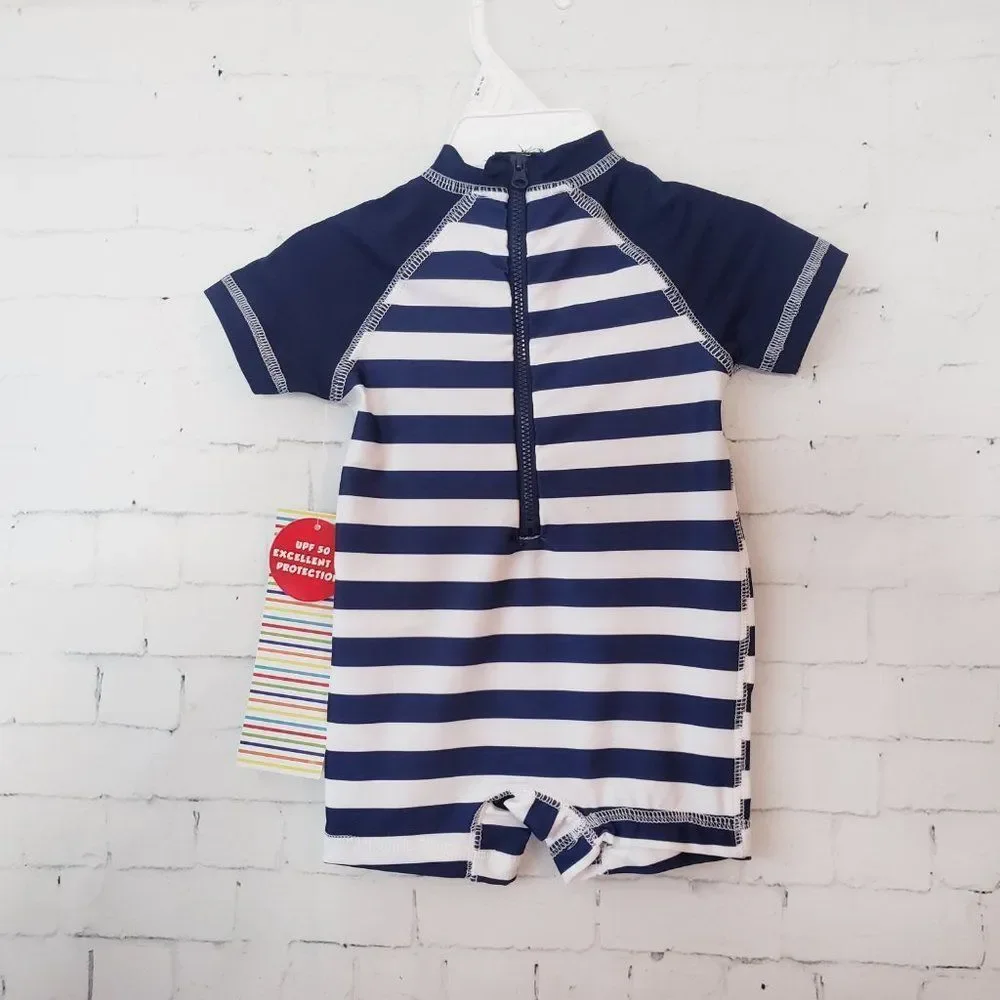 Wippette Crab One Piece Baby Boys Swimsuit Sun Protection 0-6 Months New Gift